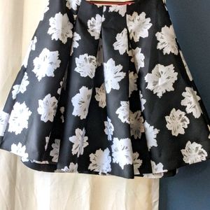 Black flowered print skirt - Lane Bryant